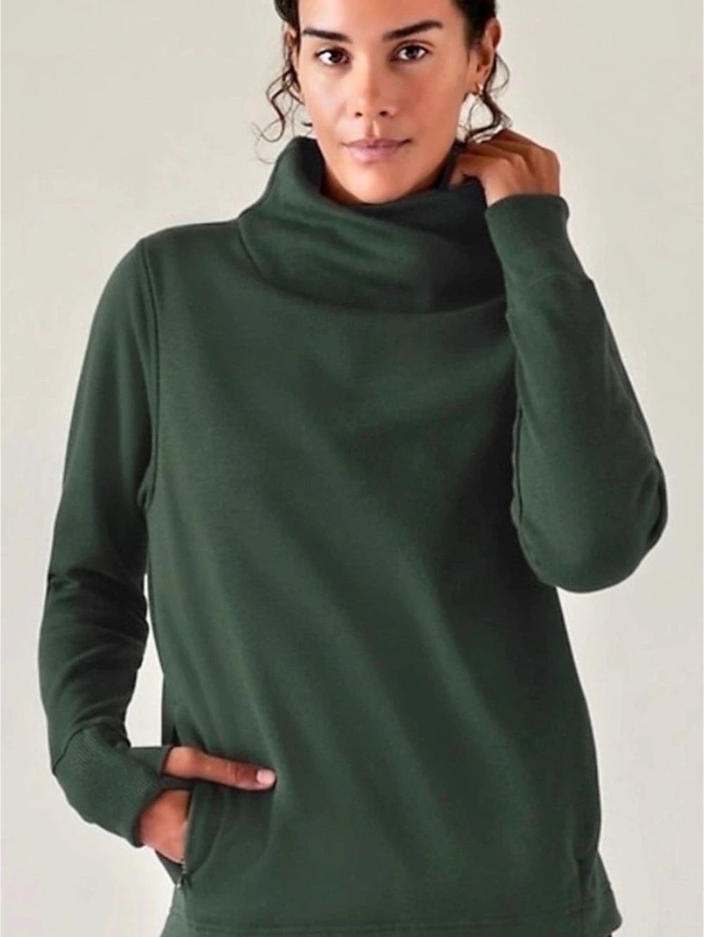 Athleta Cozy Karma Twist Neck Sweatshirt